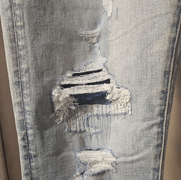 American Eagle Men Distressed Light Blue Jeans Size 33x32 - Picture 6 of 14